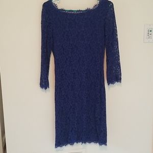 Diane Von Furstenburg zarita dress blue size 6